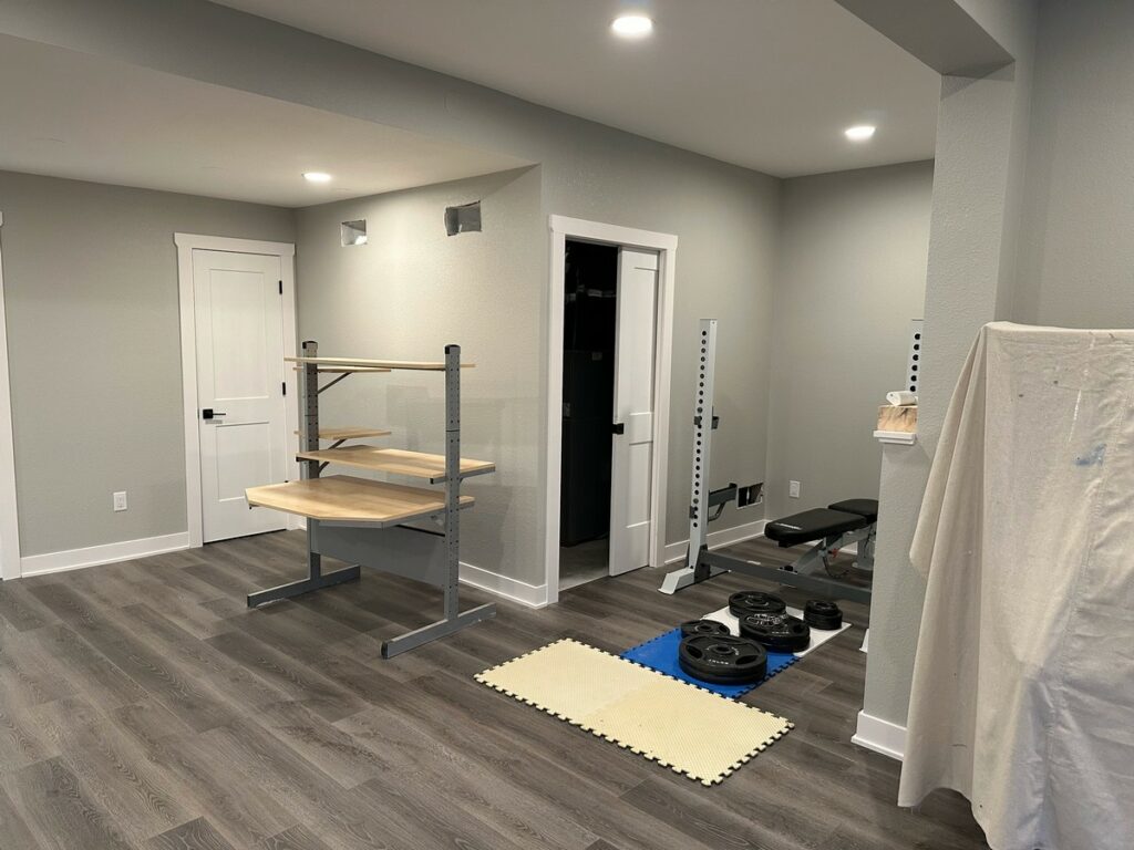 Waukesha Basement Remodel: Custom Rec Room, Wet Bar & Powder Room Upgrade