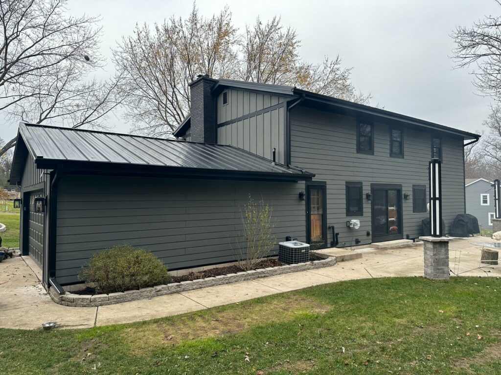 Mukwonago Exterior Makeover: LP Smartside Siding, Standing Seam Roof & Pella Window Upgrade