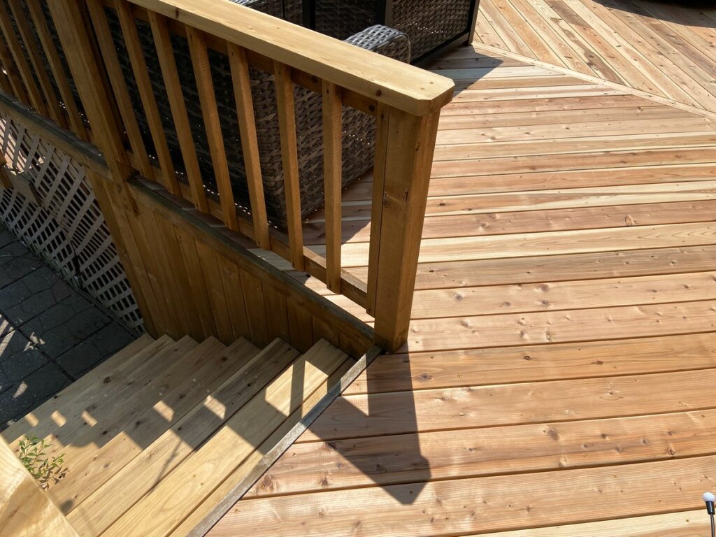 Herringbone Cedar Deck Waukesha