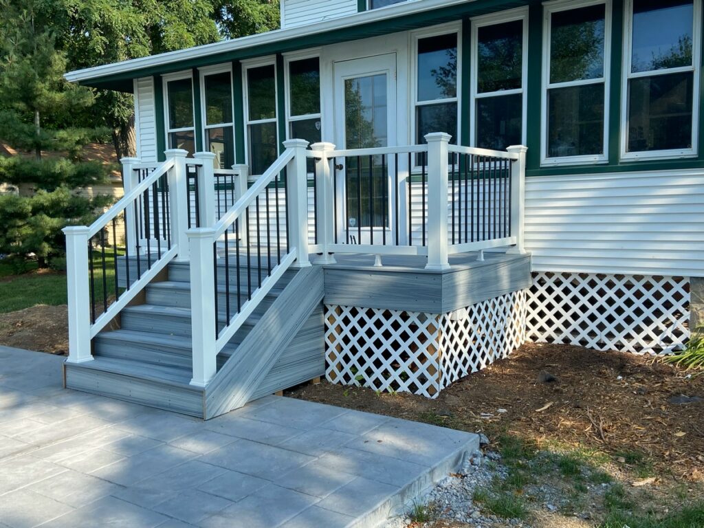 Waterford Lakehouse Deck Installation: Trex Composite Deck, Landing & Stairs
