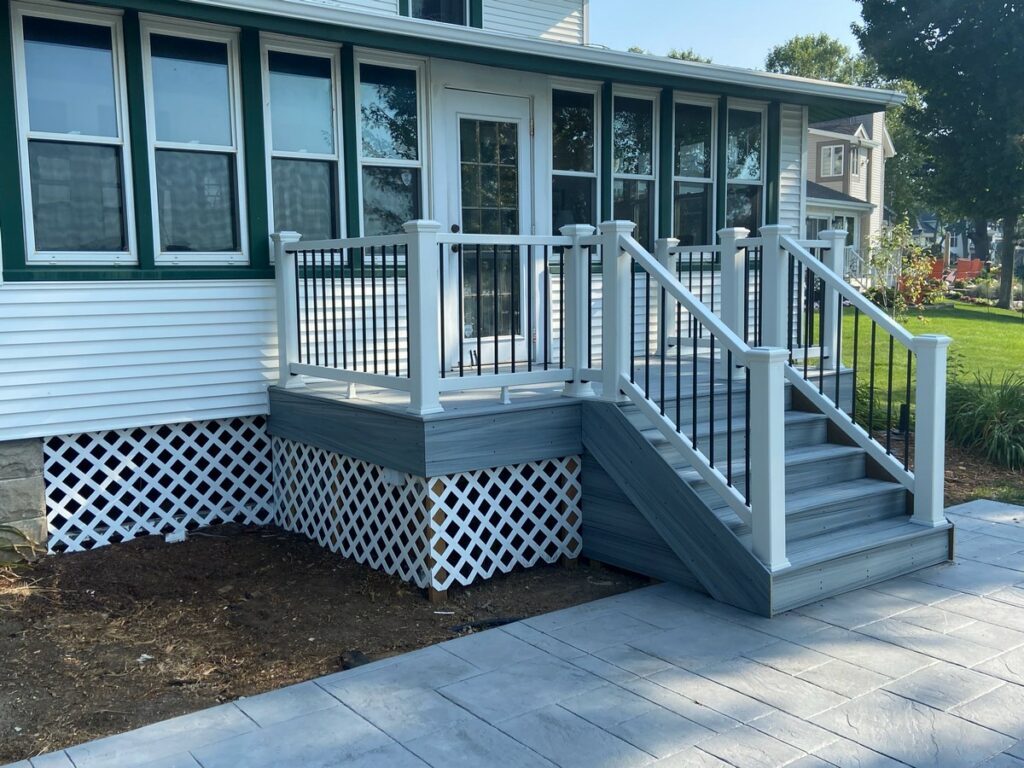Waterford Lakehouse Deck Installation: Trex Composite Deck, Landing & Stairs