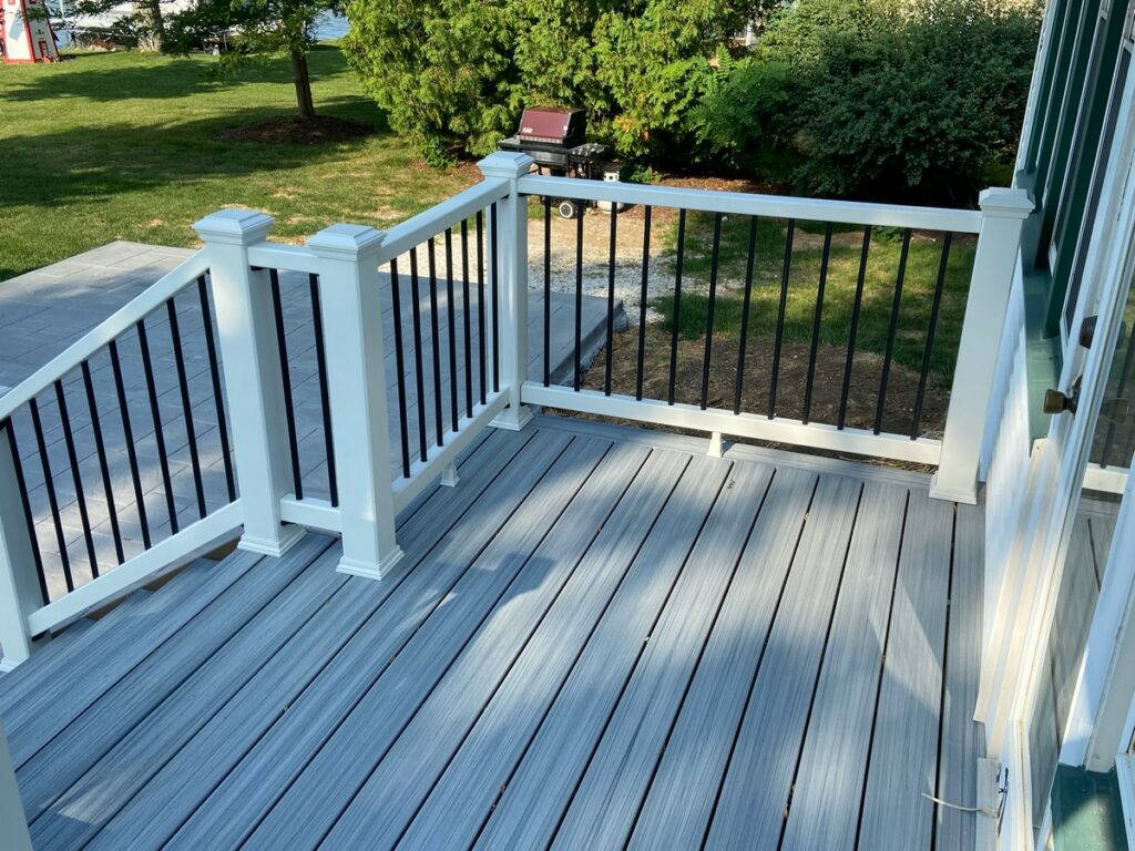Waterford Lakehouse Deck Installation: Trex Composite Deck, Landing & Stairs