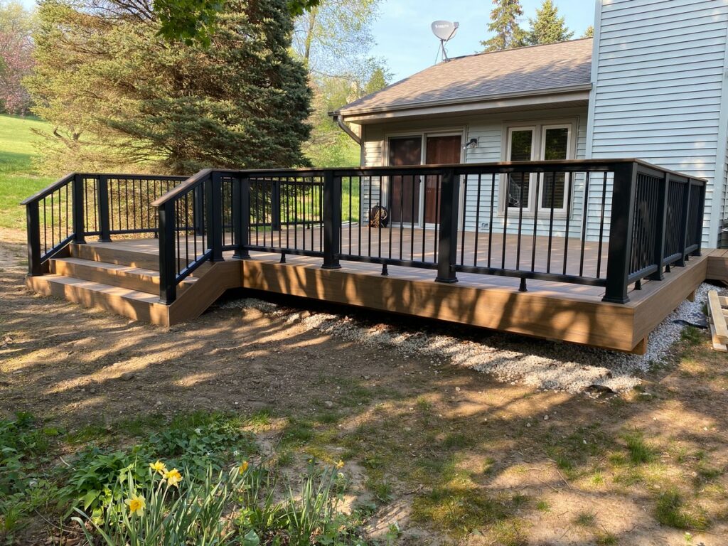 Mukwonago Custom Deck Construction: House & Pool Deck Installation