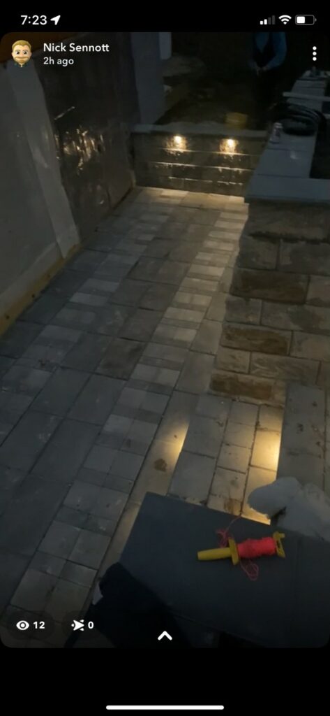 Mukwonago Retaining Wall & Low Voltage Lighting Upgrade