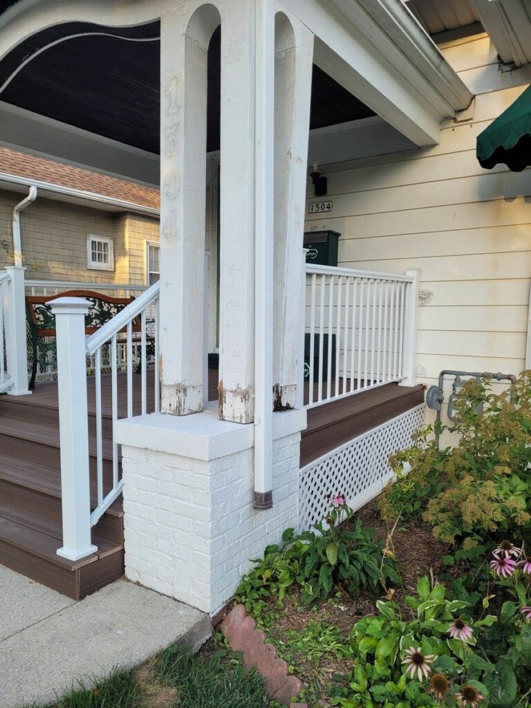 Structural Porch Column Repair in Wauwatosa, WI
