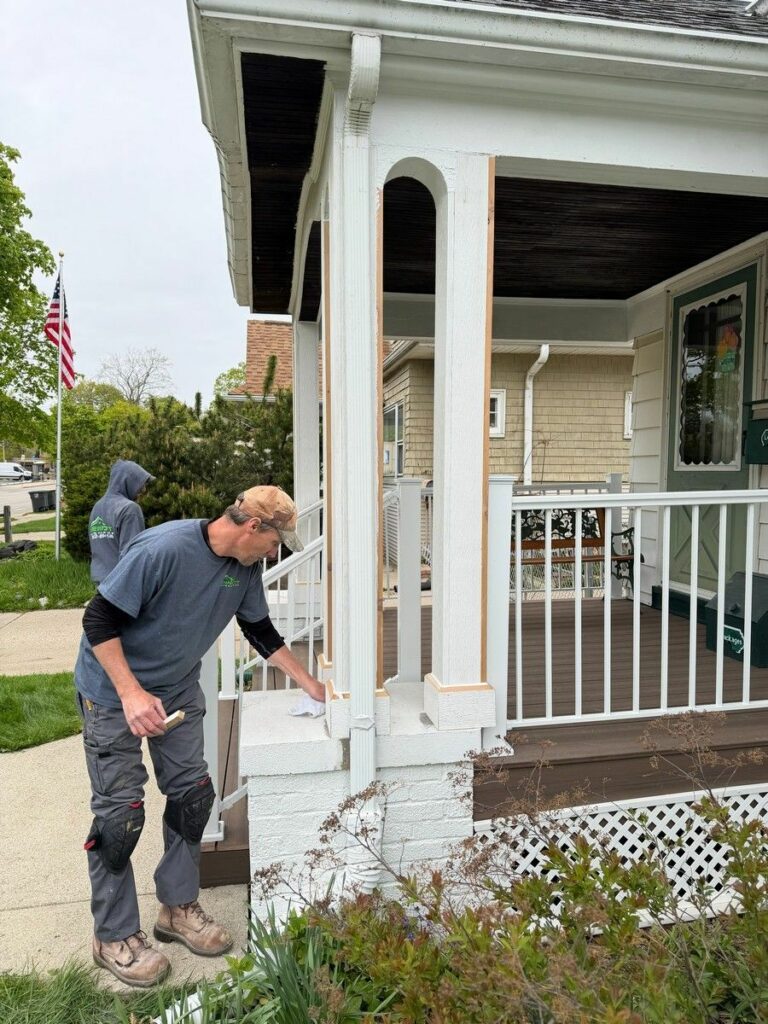 Structural Porch Column Repair in Wauwatosa, WI