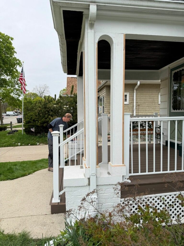 Structural Porch Column Repair in Wauwatosa, WI
