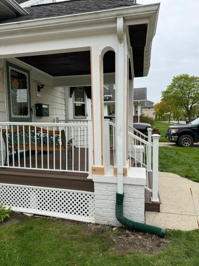 Structural Porch Column Repair in Wauwatosa, WI