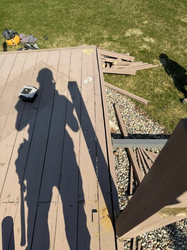 Composite Deck over Concrete Patio in Waukesha, WI
