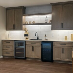 Hartland Complete Basement Remodel: Custom Home Gym, Office & Entertainment Center