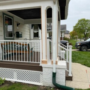 Structural Porch Column Repair in Wauwatosa, WI