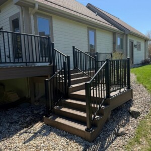Composite Deck over Concrete Patio in Waukesha, WI